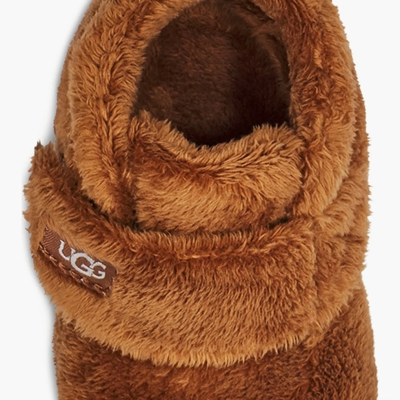 UGG Kids Infant Brown Fuzzy Booties - Picture 4 of 7